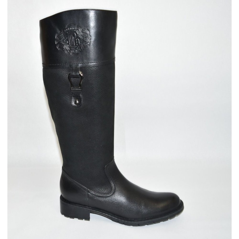New! Blondo 'Vida' Waterproof Black Leather Riding Boot Size 6 M T30